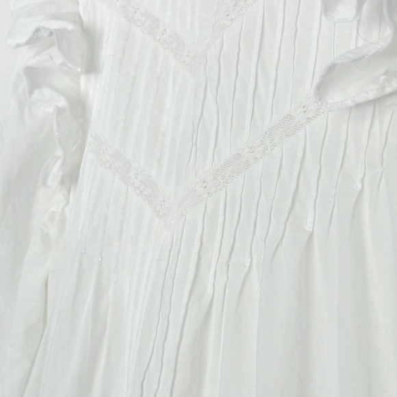 Reformation White Cotton Dress, Sz 8 - Picture 8 of 10